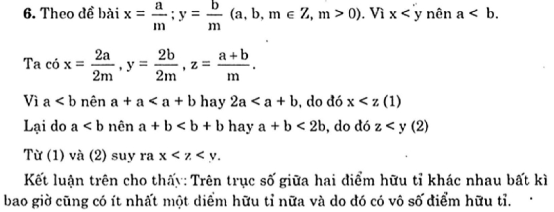 Chứng Minh Rằng Tren Trục Số Giữa Hai điểm Hữu Tỉ Tuy Y A B Va C D A B C D Thuộc Z B D Khong Bằng 0 Luon Tồn Tại Một điểm Hữu Tỉ Khac